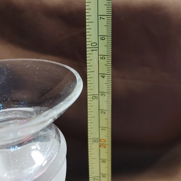 Frosted & Clear Long Stem Candle Holders - Picture 4 of 5